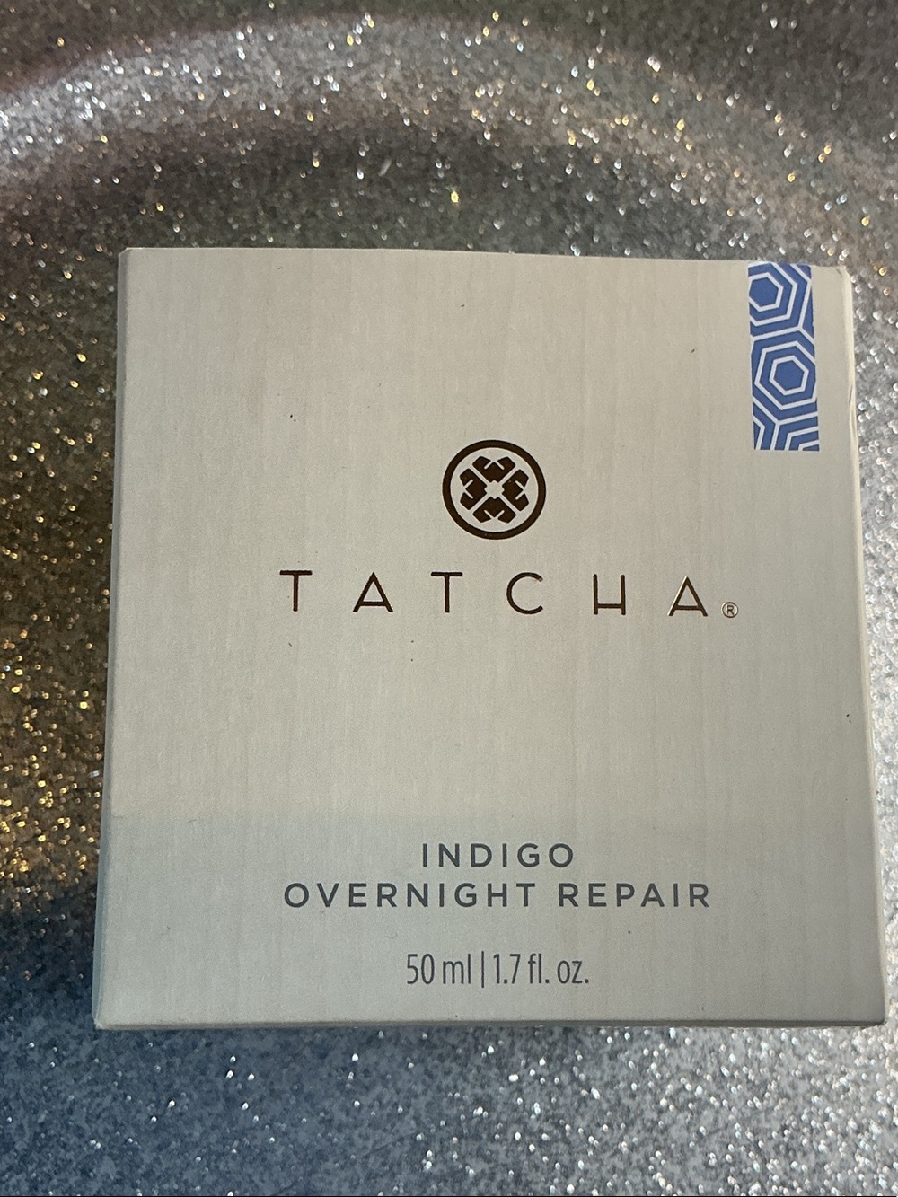 Tatcha Indigo Overnight Repair - Cream Box with Blue Accent